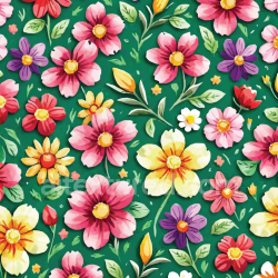 seamless Seamless 3D PBR Texture of Vibrant Embroidered Floral Fabric Pattern texture 8k free download PBR