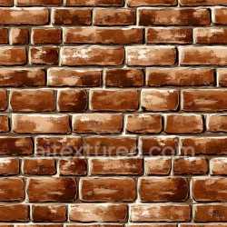 seamless Seamless 3D Cracked Brick Wall PBR Texture with Chipped and Weathered Surface in Rich Brown Tones texture 8k free download PBR