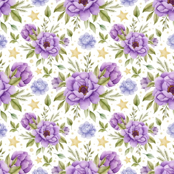Purple Flower Floral Watercolor Pattern Seamless Texture Purple Flower texture preview