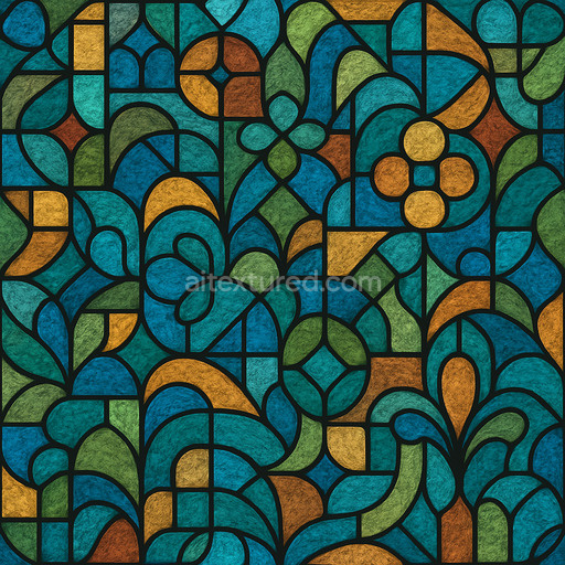 Patterned Stained Glass Texture Seamless 1024X1024