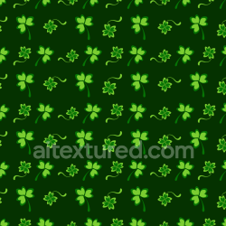 seamless Seamless 3D PBR Texture of Stylized Green Clover Leaf Pattern texture 8k free download PBR