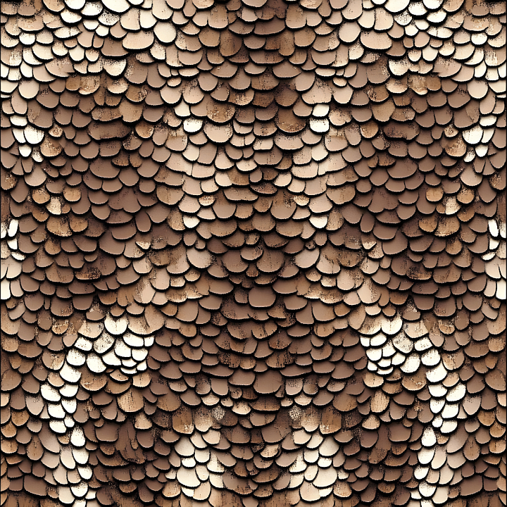 Stylized Scale Skin with Organic Layered Depth seamless PBR texture preview