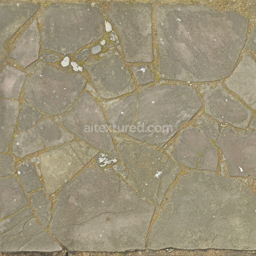 Paving Stones Seamless Tileable Pbr Texture Natural Weathered Ground Rough