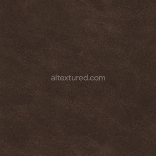 Seamless 3D Texture PBR 8K Brushed Espresso Leather with Fine Grain