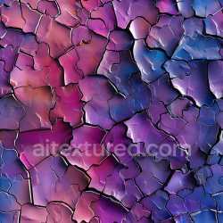 seamless Seamless 3D PBR Cracked Dry Earth Texture with Violet and Blue Gradient texture 8k free download PBR