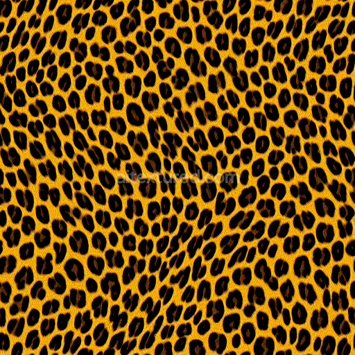 Seamless 3D PBR Leopard Print Fabric Texture with Vivid Orange and Black Spots