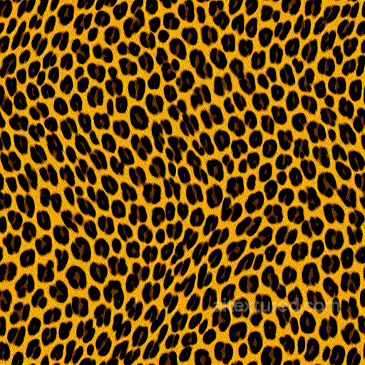 Realistic Leopard Print Fabric in Orange and Black Seamless Texture seamless Leopard Print PBR texture
