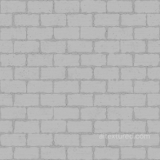 Concrete Blocks with Excessive Mortar | Free PBR Brick texture preview