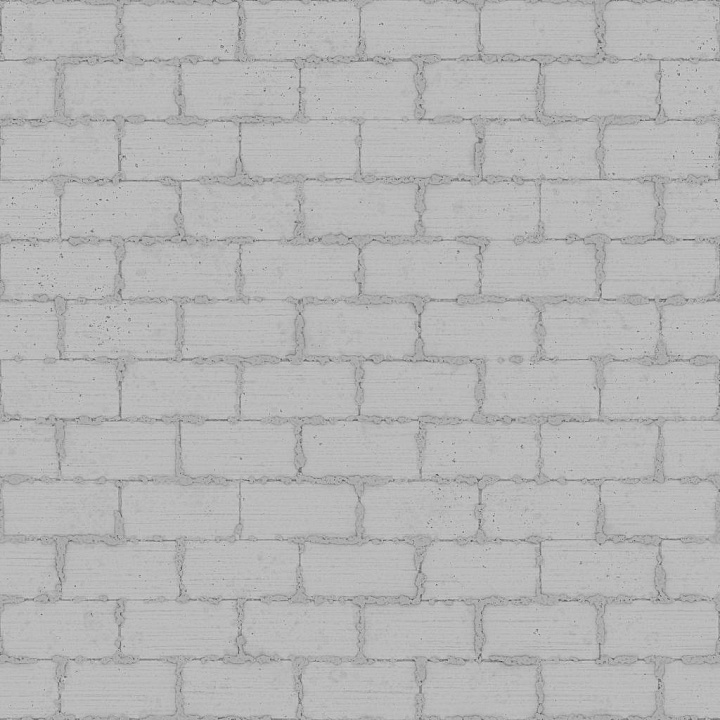 Concrete Blocks with Excessive Mortar Brick seamless PBR texture preview