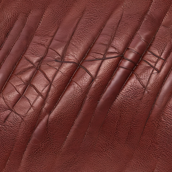 Red Brown Crocodile Leather with Detailed Scale Pattern and Wrinkles seamless PBR texture preview