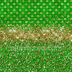 seamless Seamless 3D PBR glittery green and gold St Patrick decorative pattern texture texture 8k free download PBR