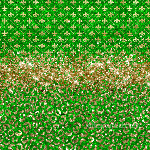 Glittery Green And Gold St Patrick Decorative Pattern Texture seamless St patrick PBR texture