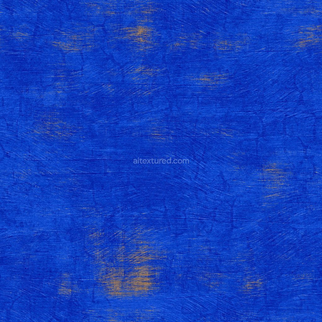 Seamless painted wood texture in vibrant blue color
