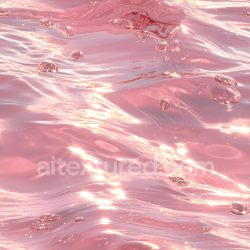 seamless Seamless Pink Liquid Water PBR Texture with Glossy Reflective Surface and Floating Bubbles texture 8k free download PBR