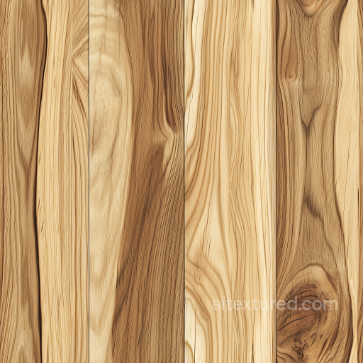 Light Natural Wood Planks Texture with Distinct Grain and Knots seamless Wood PBR texture
