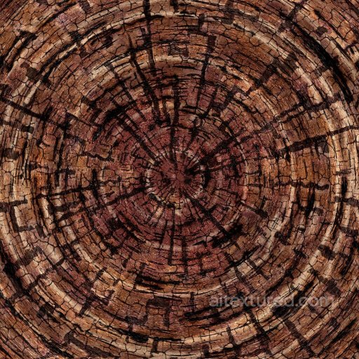 Cross Section of Wood Log Texture | Free PBR seamless Foliage PBR texture