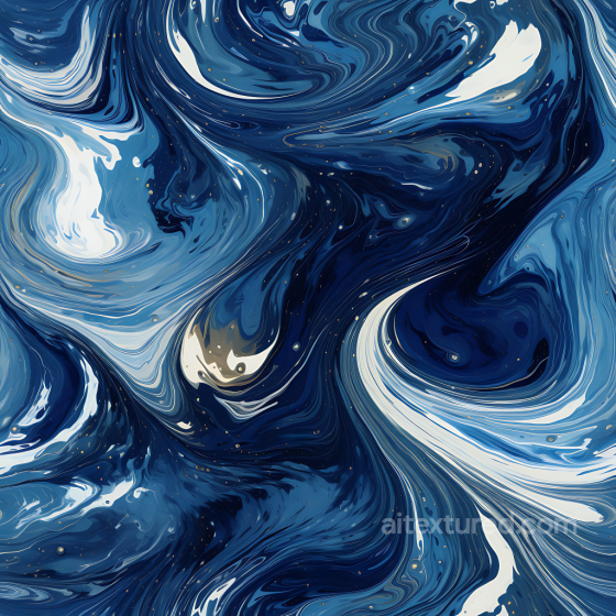 Blue and Silver Marble PBR Texture with Fluid Vein Patterns Marble texture preview