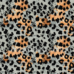seamless Seamless 3D PBR Leopard Print Fabric Texture with Orange and Black Pattern texture 8k free download PBR