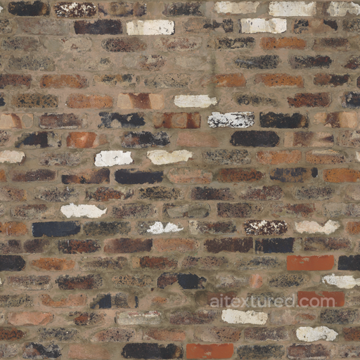 Brick Wall - Mixed Brick Brick Bricks Masonry seamless Brick PBR texture