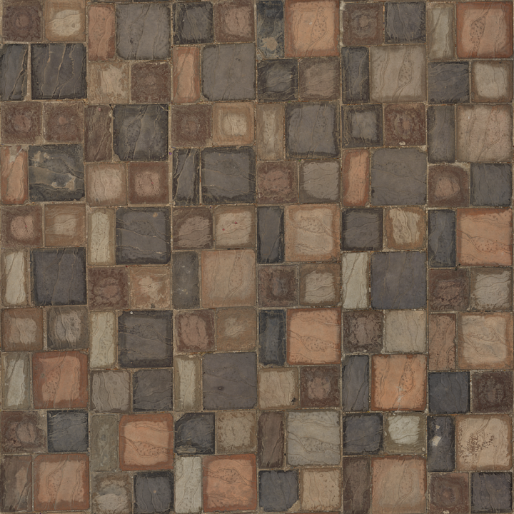 Patterned Paving seamless PBR texture preview
