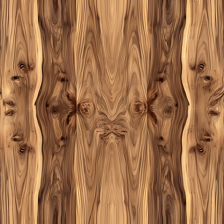 Knotty Pine Wood Planks with Natural Grain seamless PBR texture preview