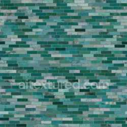 seamless Bricks Tileable Seamless Pbr Textured Green Modern Decorative Smooth Durable texture 8k free download PBR