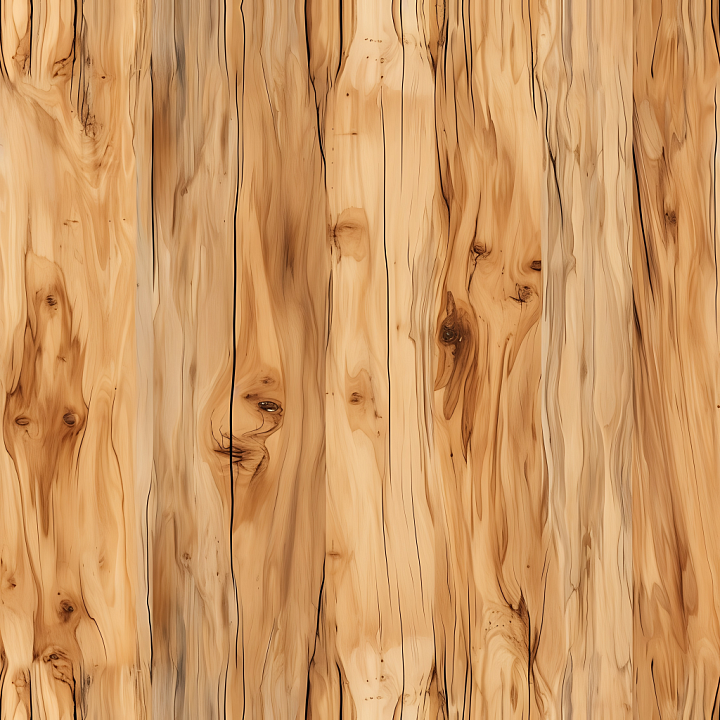 Light Knotty Pine Wood Planks with Natural Grain seamless PBR texture preview