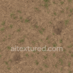 seamless Seamless 3d texture pbr 8k dirt dusty with fallen twigs and patchy grass natural trail surface texture 8k free download PBR