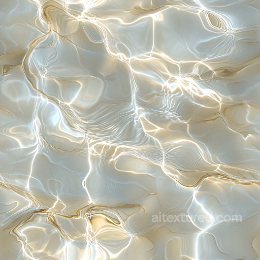 Water PBR Texture Featuring Shallow Water Surface with Soft Light Caustics seamless Water PBR texture
