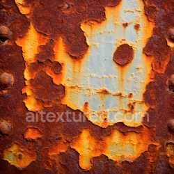 seamless Seamless 3D Rusty Metal PBR Texture Featuring Flaking Orange and Brown Corrosion texture 8k free download PBR