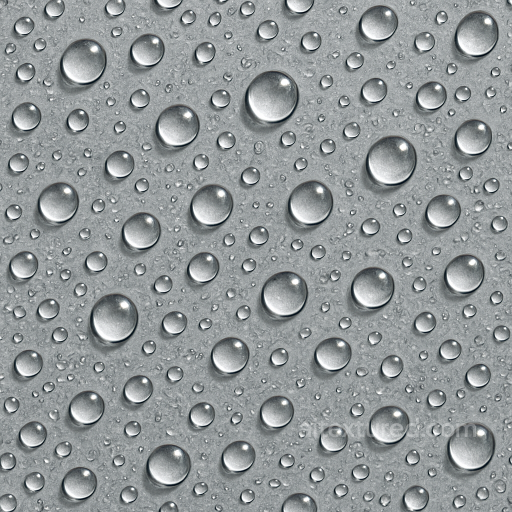 Droplet Refraction On Glass Surface seamless Drops on the surface PBR texture