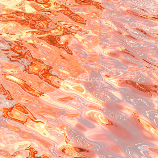 Preview — Seamless 3D Water PBR Texture of Stylized Warm Sunset Reflective Water Surface