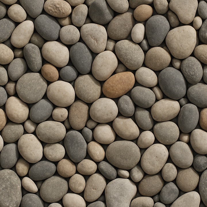 Photorealistic Pebble seamless PBR texture preview