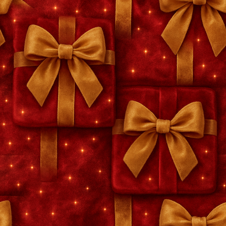 Velvet Sheen Plush Ribbons Festive Fabric seamless PBR texture preview