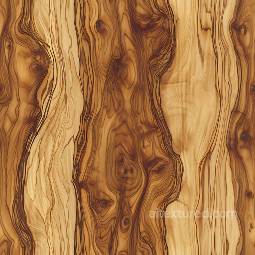 Rustic Olive Wood Planks PBR Texture with Distinctive Grain and Knots seamless Wood PBR texture