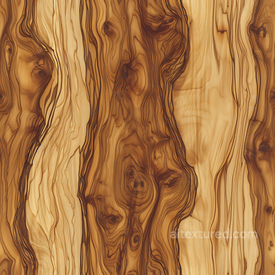 Rustic Olive Wood Planks PBR Texture with Distinctive Grain and Knots Wood texture preview