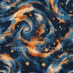 seamless Seamless 3D Stylized Cosmic Camouflage PBR Texture with Spiral Nebula and Starfield Pattern texture 8k free download PBR
