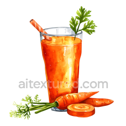 seamless Breakfast Carrot Juice Illustration with Whole and Sliced Carrots texture 8k free download PBR