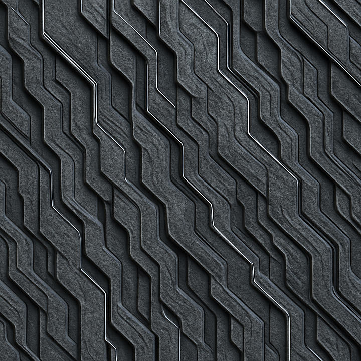 Futuristic Basalt Flow seamless PBR texture preview