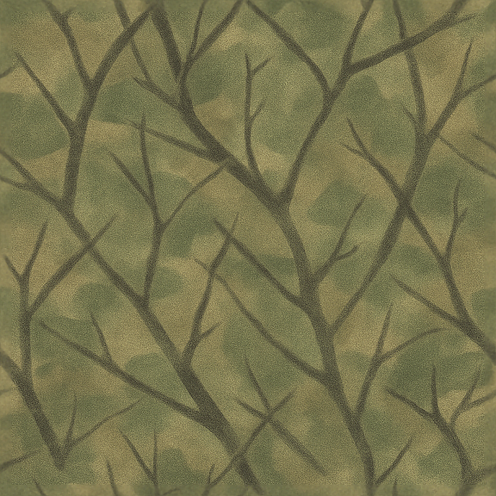 Twigs Pattern Woodland Camouflage Fabric seamless PBR texture preview