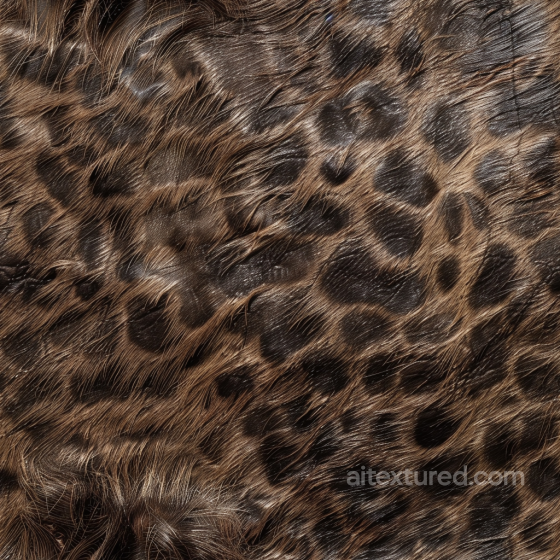 Leopard Fur Leather Seamless Texture with Detailed Hair and Spotted Pattern Leather texture preview