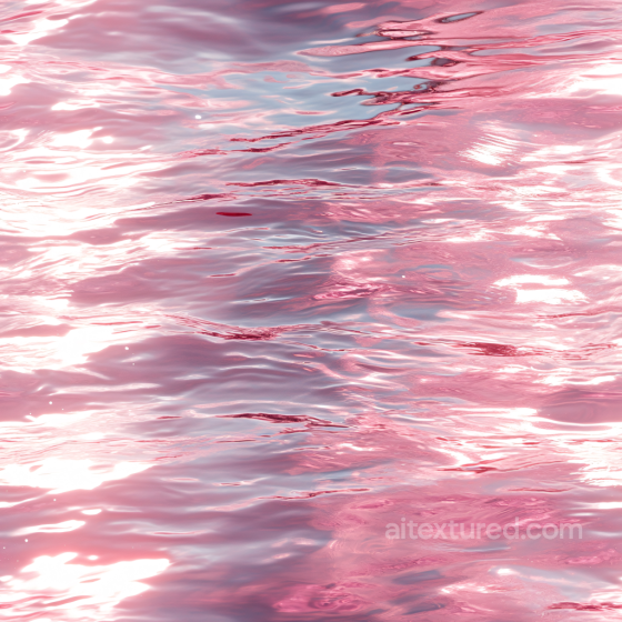 Water PBR Texture Featuring Soft Pink Toned Rippling Surface and Reflective Highlights Water texture preview