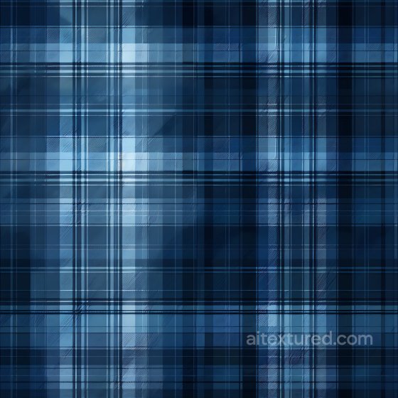 Blue Checked Plaid Fabric Seamless Texture with Subtle Weave Detail Plaid texture preview