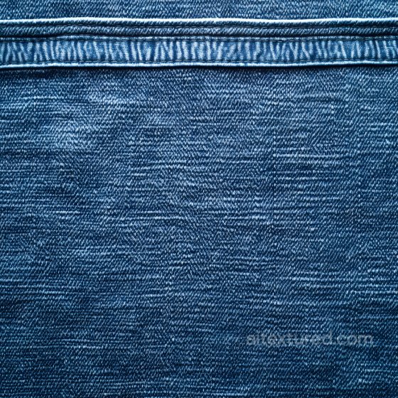 Cracked Denim Fabric Texture with Blue Faded Pattern and Worn Stitching Denim jeans texture preview