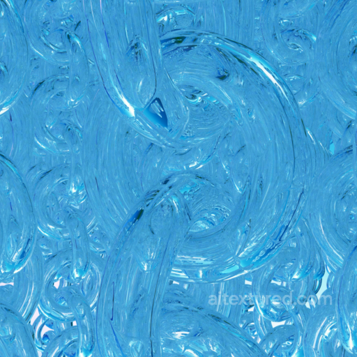Seamless Blue Transparent Glass Chain Surface PBR Texture seamless Glass PBR texture