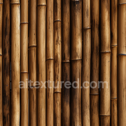 seamless Seamless 3D PBR Texture of Polished Brown Bamboo Culms with Natural Grain and Node Details texture 8k free download PBR