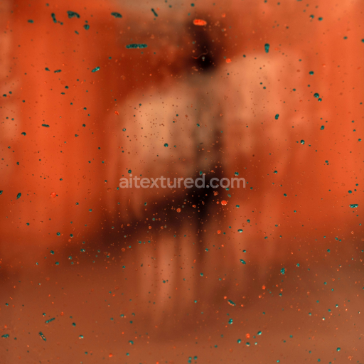 Orange Droplet Plastic PBR Texture with Speckled Pattern