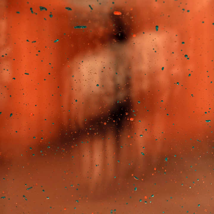 Orange Droplet Plastic with Speckled Pattern seamless PBR texture preview