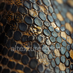 seamless Seamless 3D PBR Texture of Detailed Crocodile Skin with Glossy Scales texture 8k free download PBR