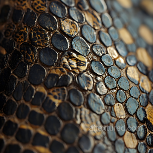 Detailed Crocodile Skin Seamless Texture with Glossy Scales seamless Skin PBR texture